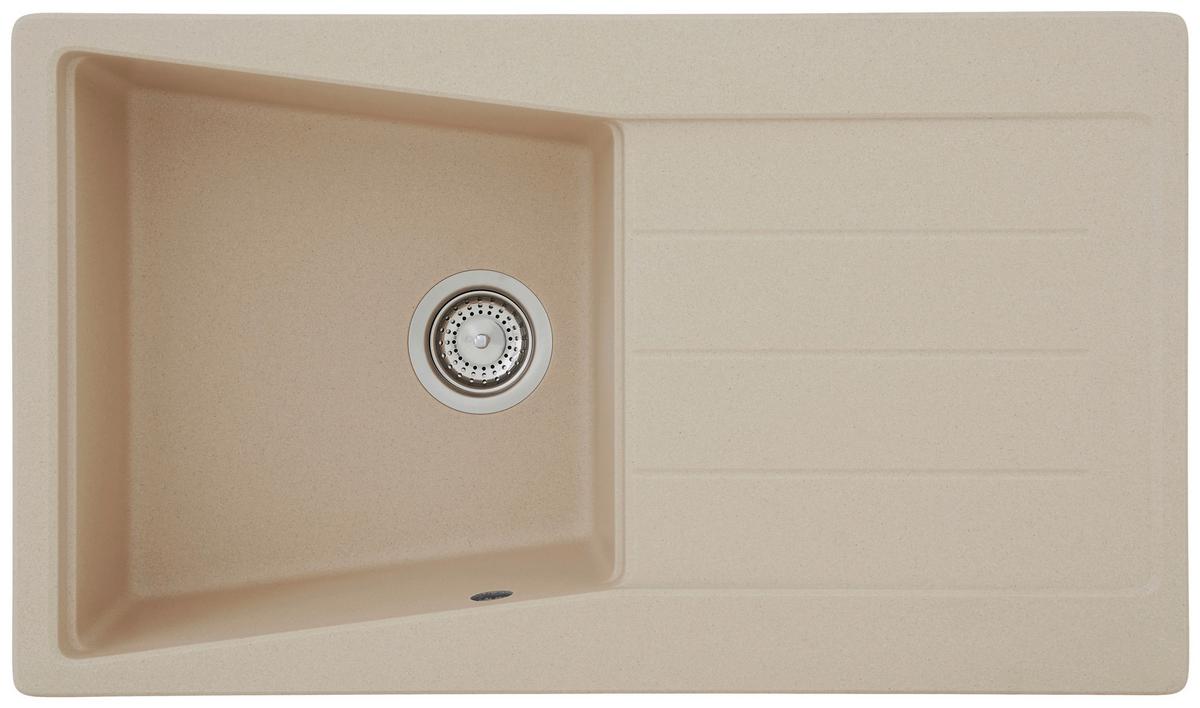 Spüle Respekta Granitspüle - Beige, Trend, Stein (86/20/50cm) - Respekta