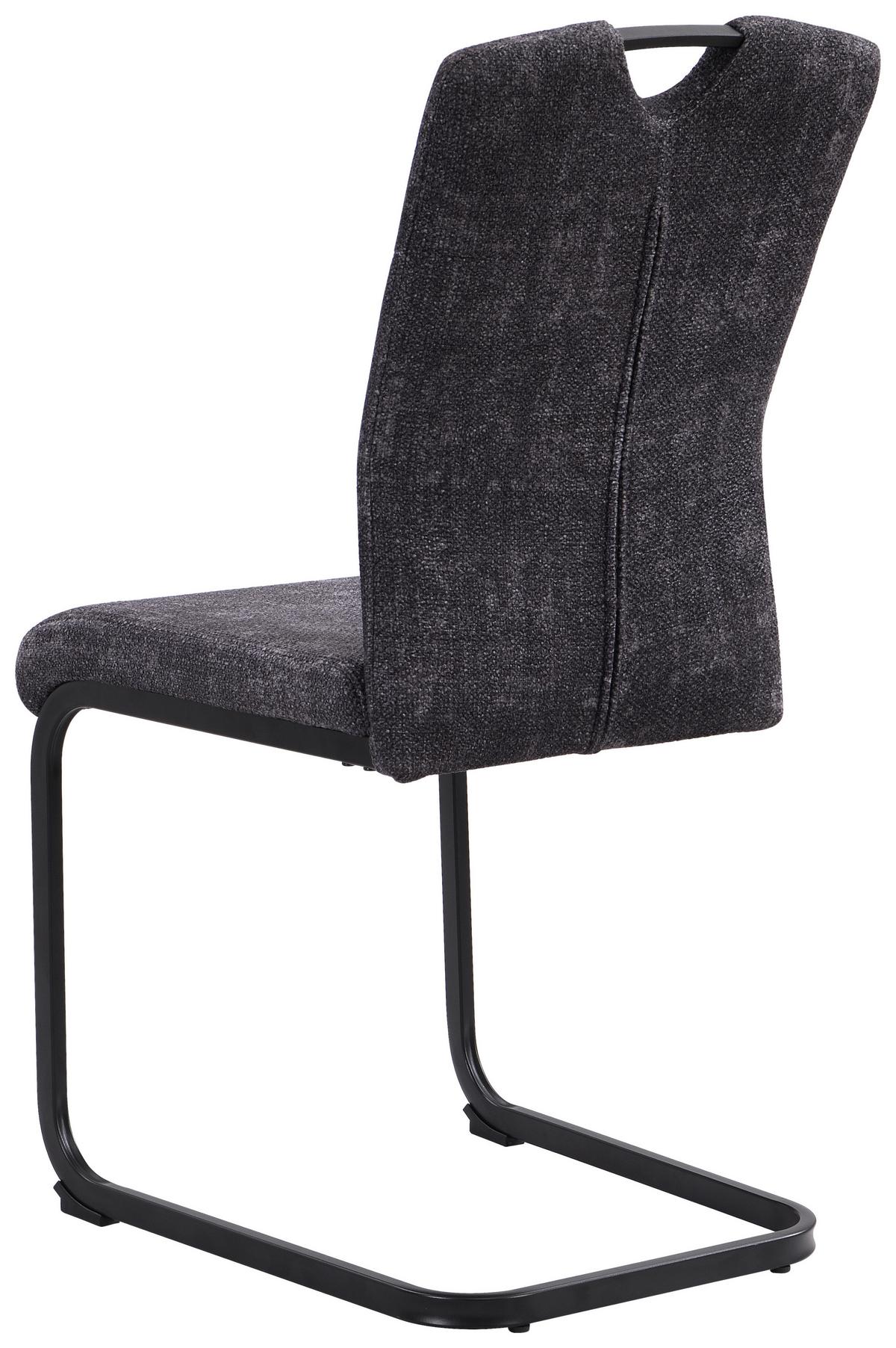 Houpací židle Finn, šedá - šedá/černá, Moderní, kov/textil (44/95/56cm) - Mömax