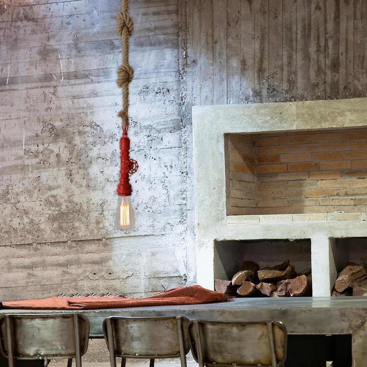 Hängeleuchte Regia H: 145 cm 1-Flammig, Industrial-Style - KONVENTIONELL (12/145cm) - Näve