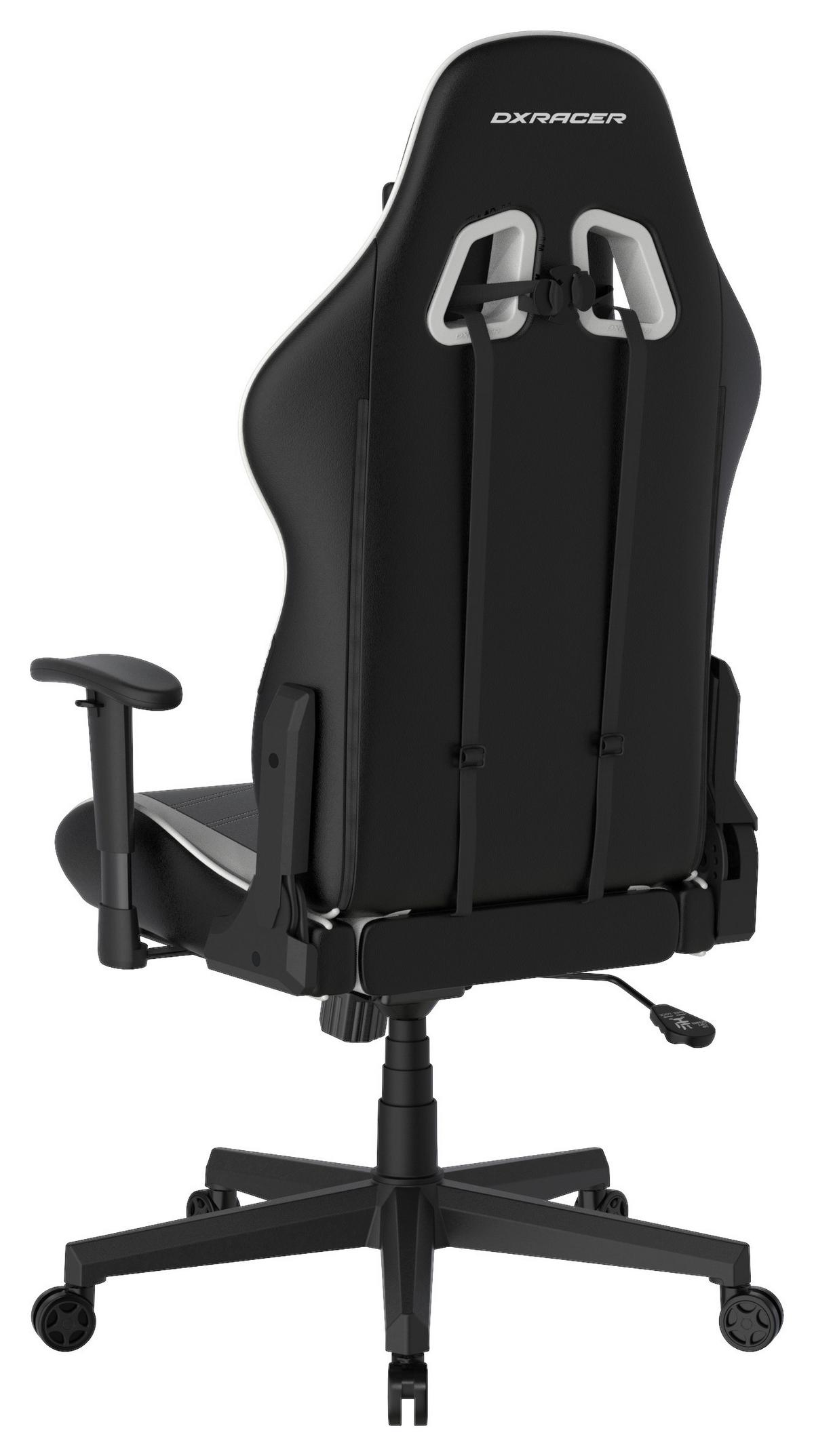 Gamingstuhl DX Racer Prince L - Schwarz/Weiß, MODERN, Kunststoff/Textil (67/126/67cm) - Dxracer