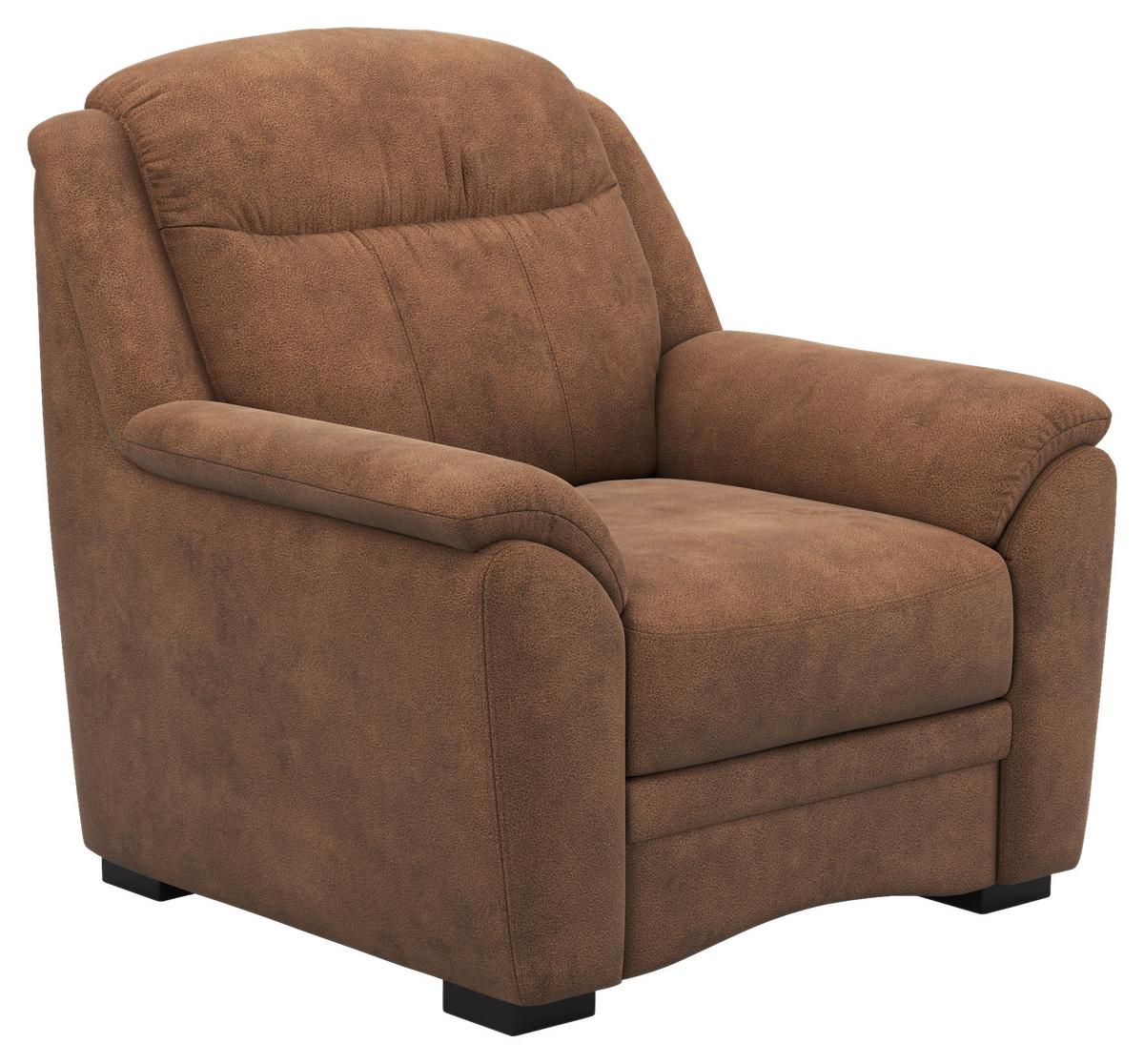 KŘESLO BRUNO 2 V1 - černá/hnědá, Konvenční, textil/plast (101/99/99cm)