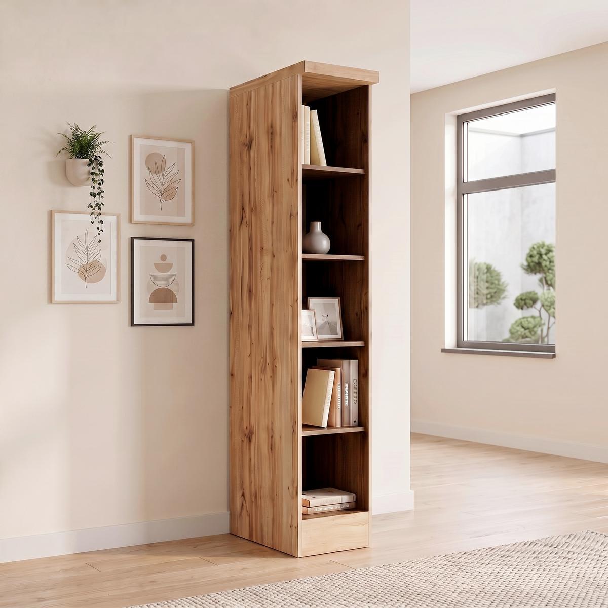 Regal Turin 30 cm Wotan Eiche - Eiche Wotan, Design, Holzwerkstoff (30/166/60cm) - Held