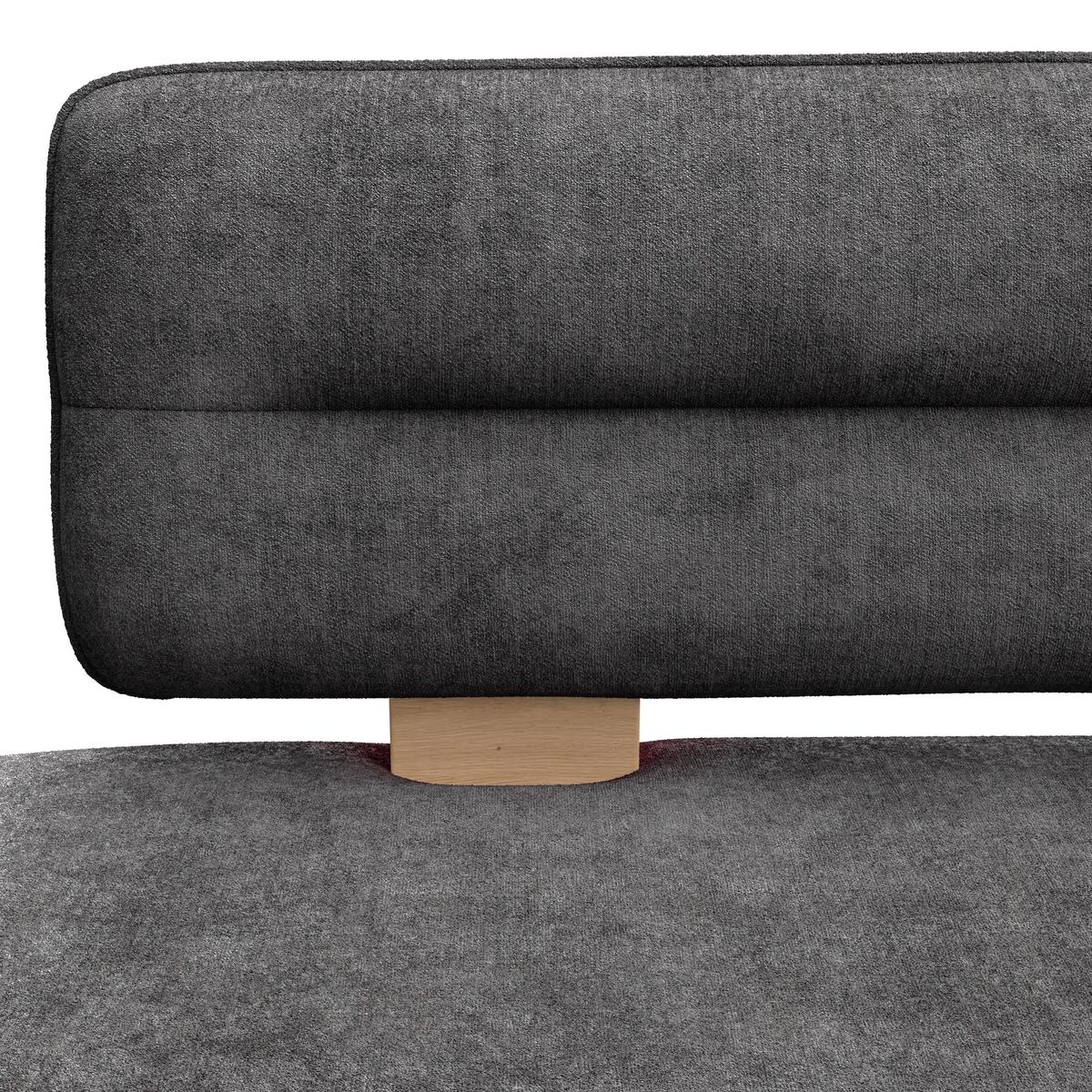 SITZBANK BELUNA II - Eichefarben/Schwarz, KONVENTIONELL, Holzwerkstoff/Textil (120/87/67cm) - James Wood