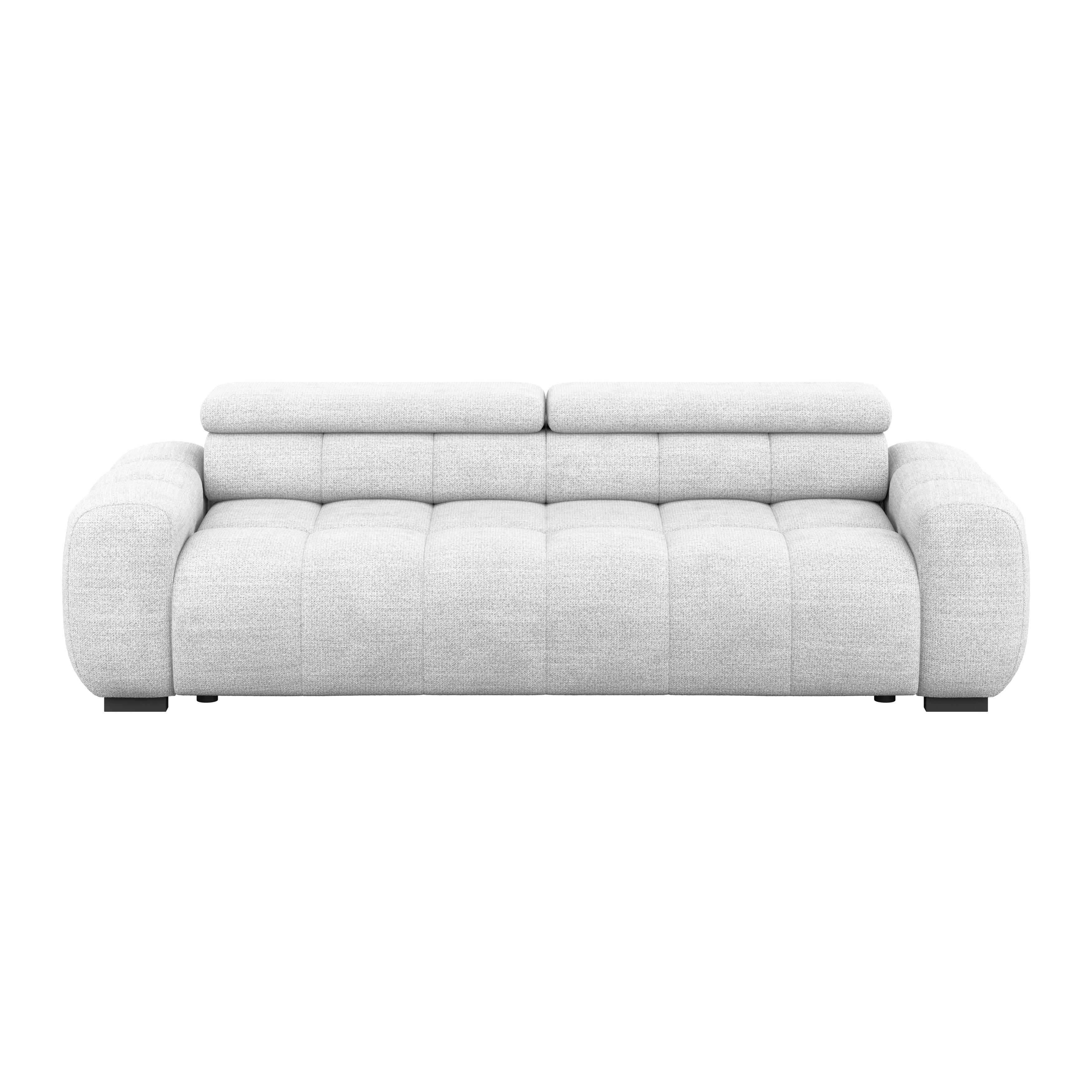 Bigsofa Bull Webstoff hellgrau, B: 248 cm
