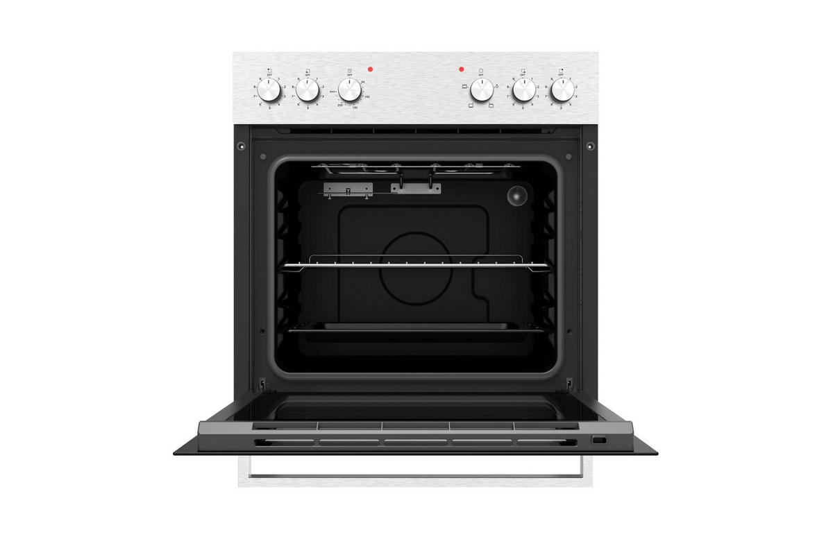 Kuchynský blok LEXA vrát. 4 spotrebičov; šírka 270 cm - biela/farba duba, Modern, kompozitné drevo/plast (270cm) - Based