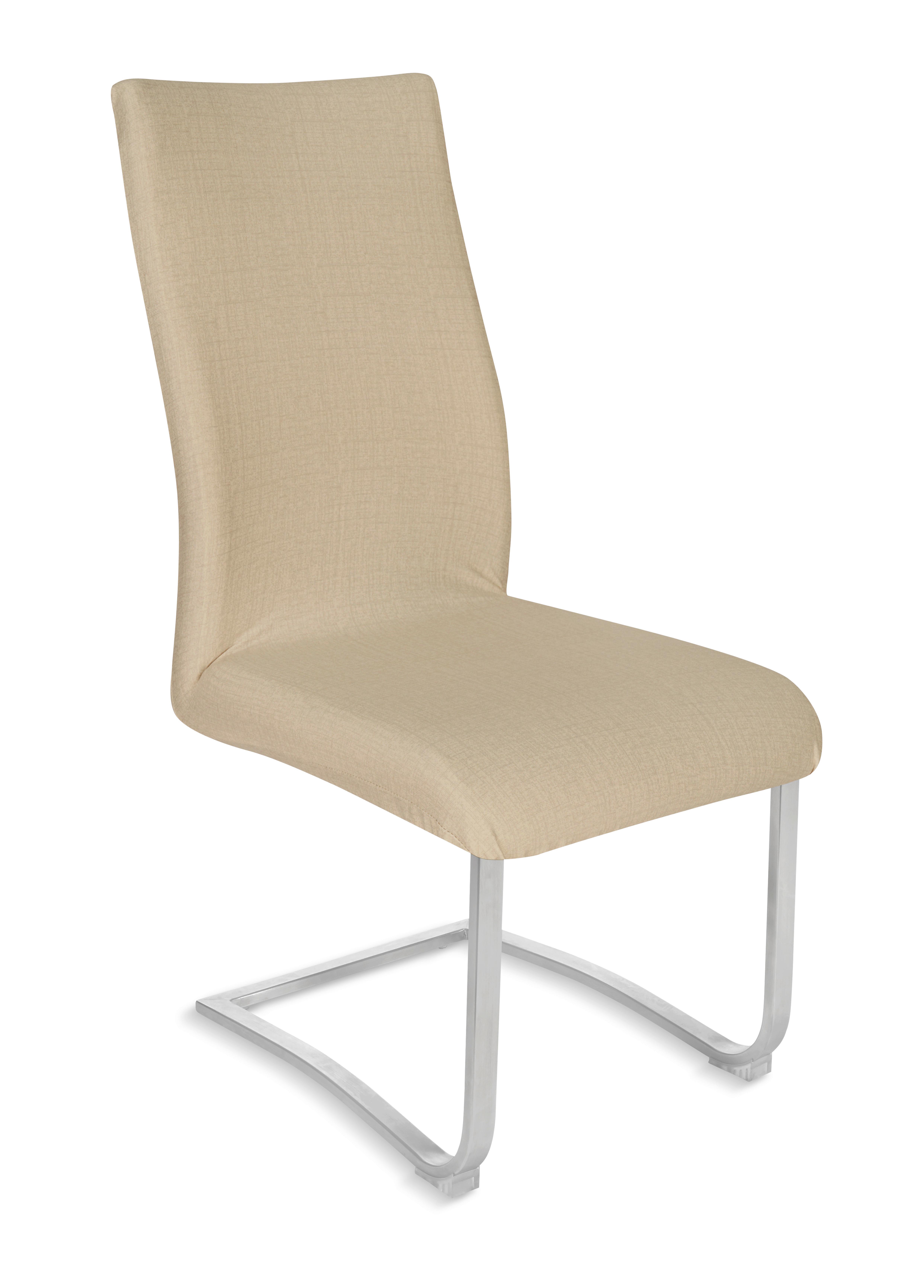 NÁVLEK NA STOLIČKU FRED - EXT - - béžová, Konventionell, textil (48/48/68cm) - Mömax