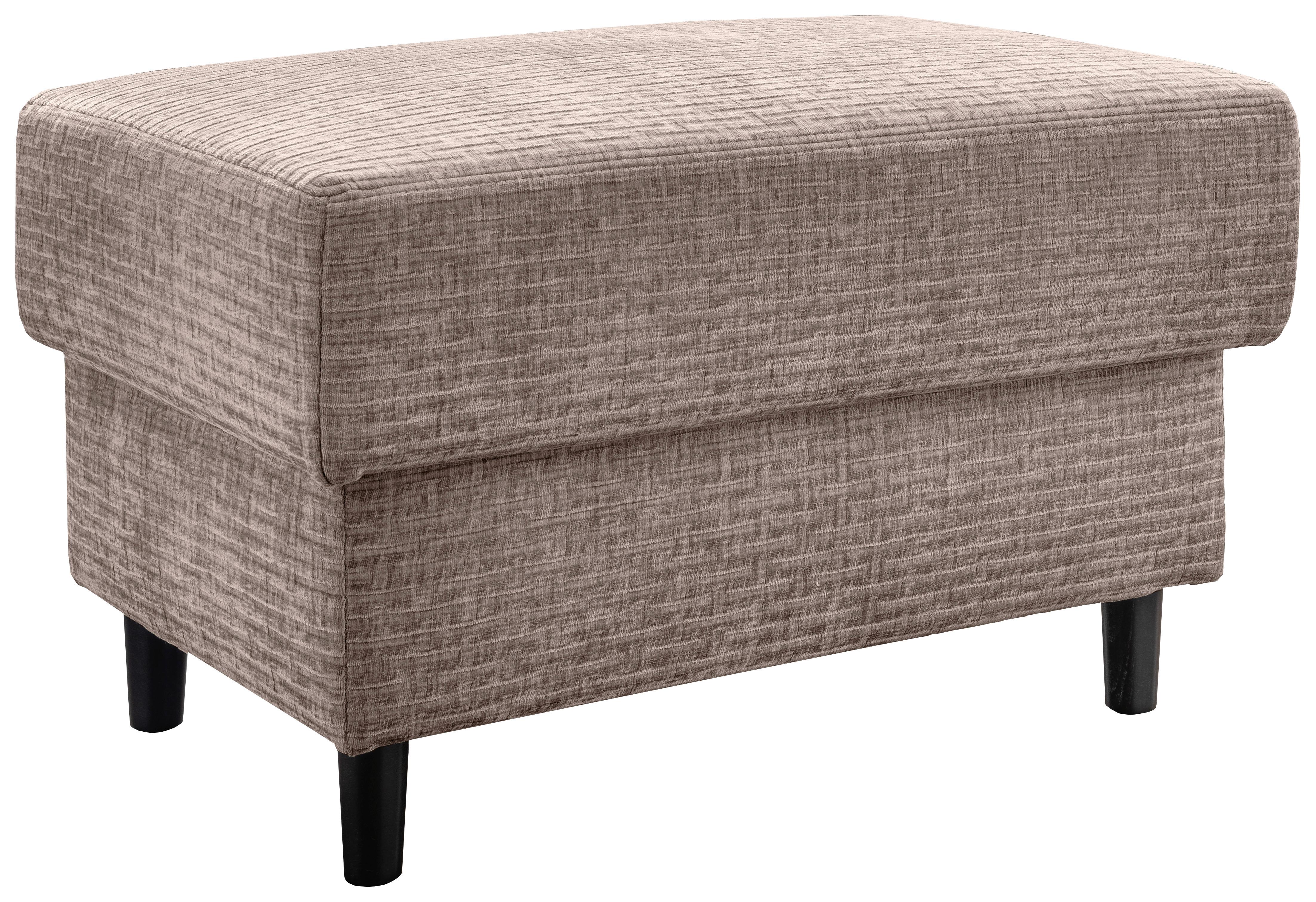Hocker Cavoli, Beige B: 76 cm - Beige/Schwarz, MODERN, Textil (76/46/55cm) - Livetastic