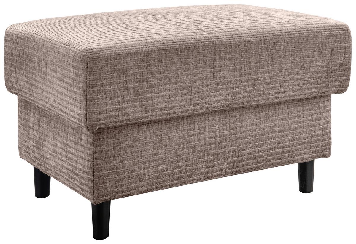 Hocker Cavoli, Beige B: 76 cm - Beige/Schwarz, MODERN, Textil (76/46/55cm) - Livetastic