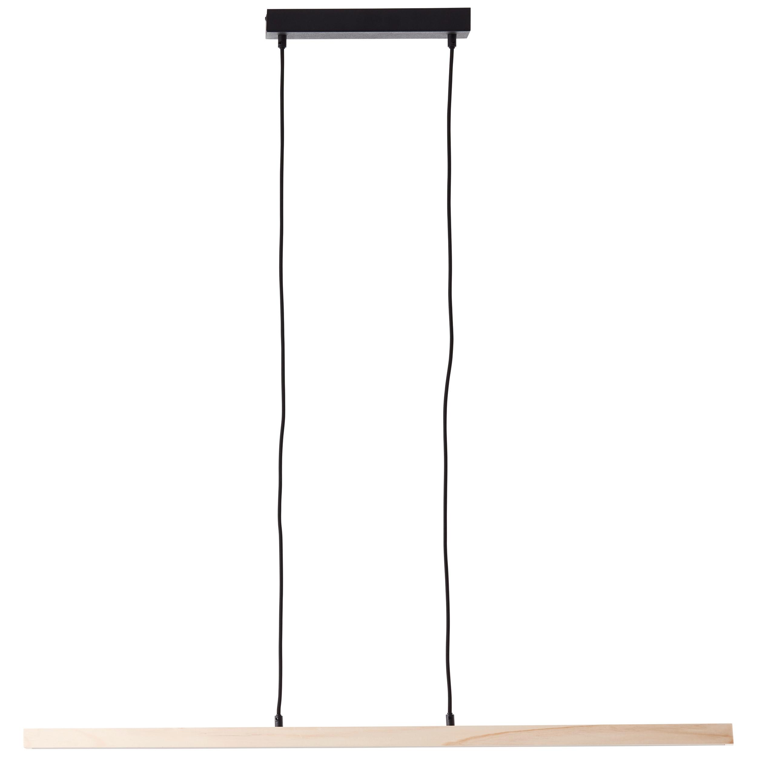 Led-hängeleuchte G99072/76 Arion - Schwarz/Kieferfarben, Design, Holz/Kunststoff (103/6/150cm) - Brilliant