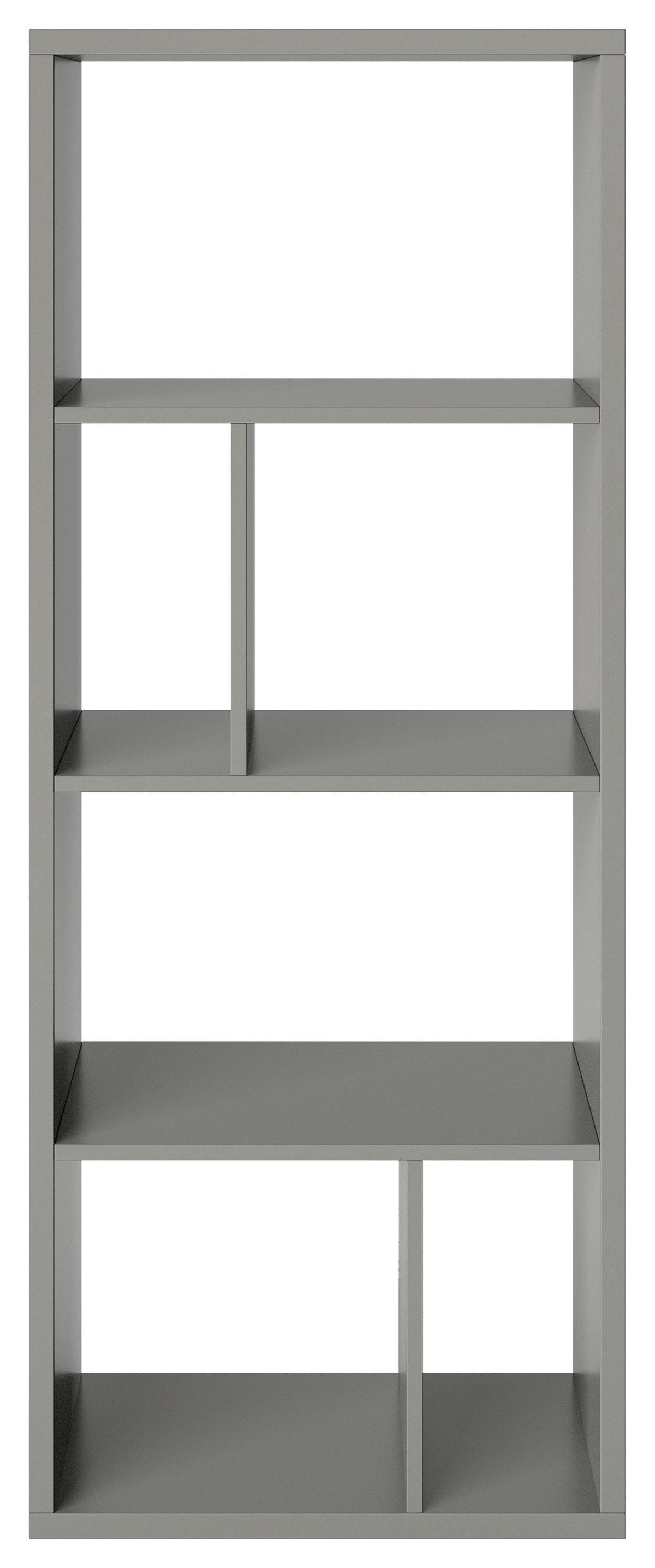 Regal Fortuna - Grau, Basics, Holzwerkstoff (58/147/34cm) - MID.YOU