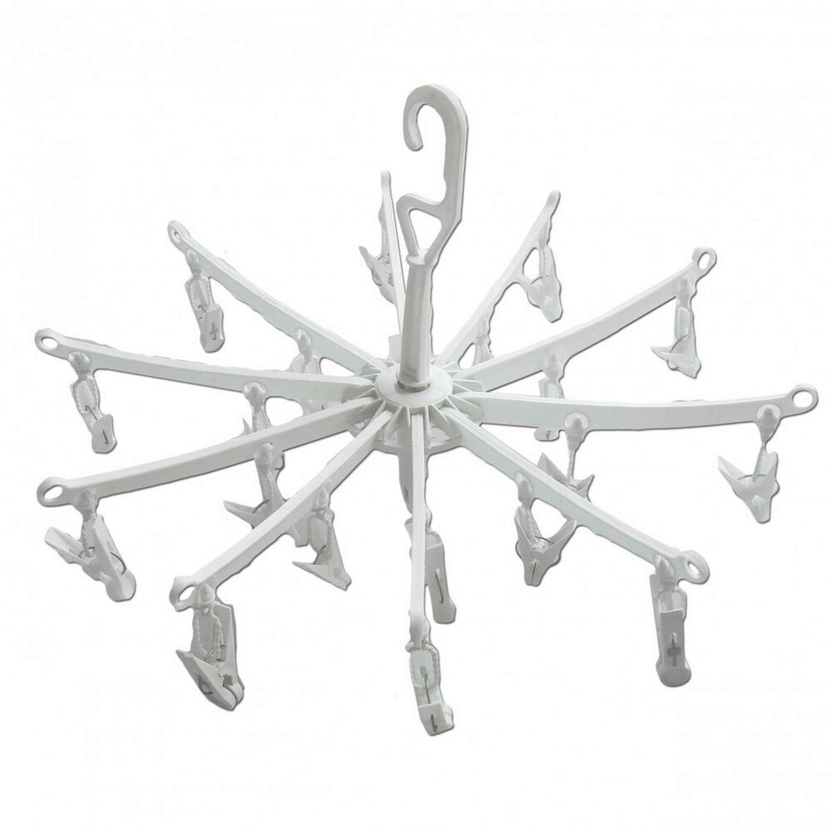 Ruhaszárító Állvány Körszárító - fehér, műanyag