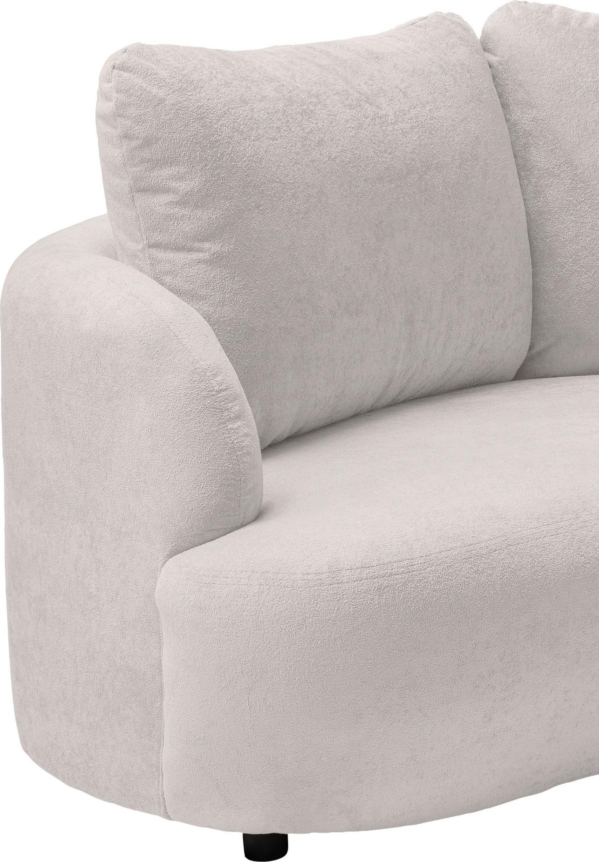 Ecksofa Doppo, Beige S: 139x250 cm - Beige/Schwarz, MODERN, Textil (139/250cm) - Livetastic