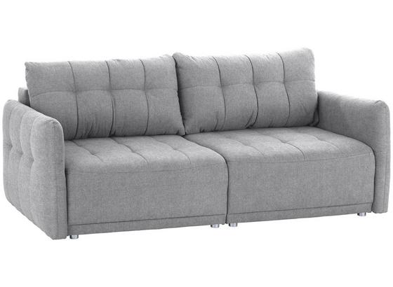 Bigsofa mit Bettfunktion und Bettkasten Modena Webstoff - Silberfarben/Hellgrau, Natur, Textil (223/92/107cm) - Luca Bessoni Bigsofa mit Bettfunktion und Bettkasten Modena Webstoff - Silberfarben/Hellgrau, Natur, Textil (223/92/107cm) - Luca Bessoni