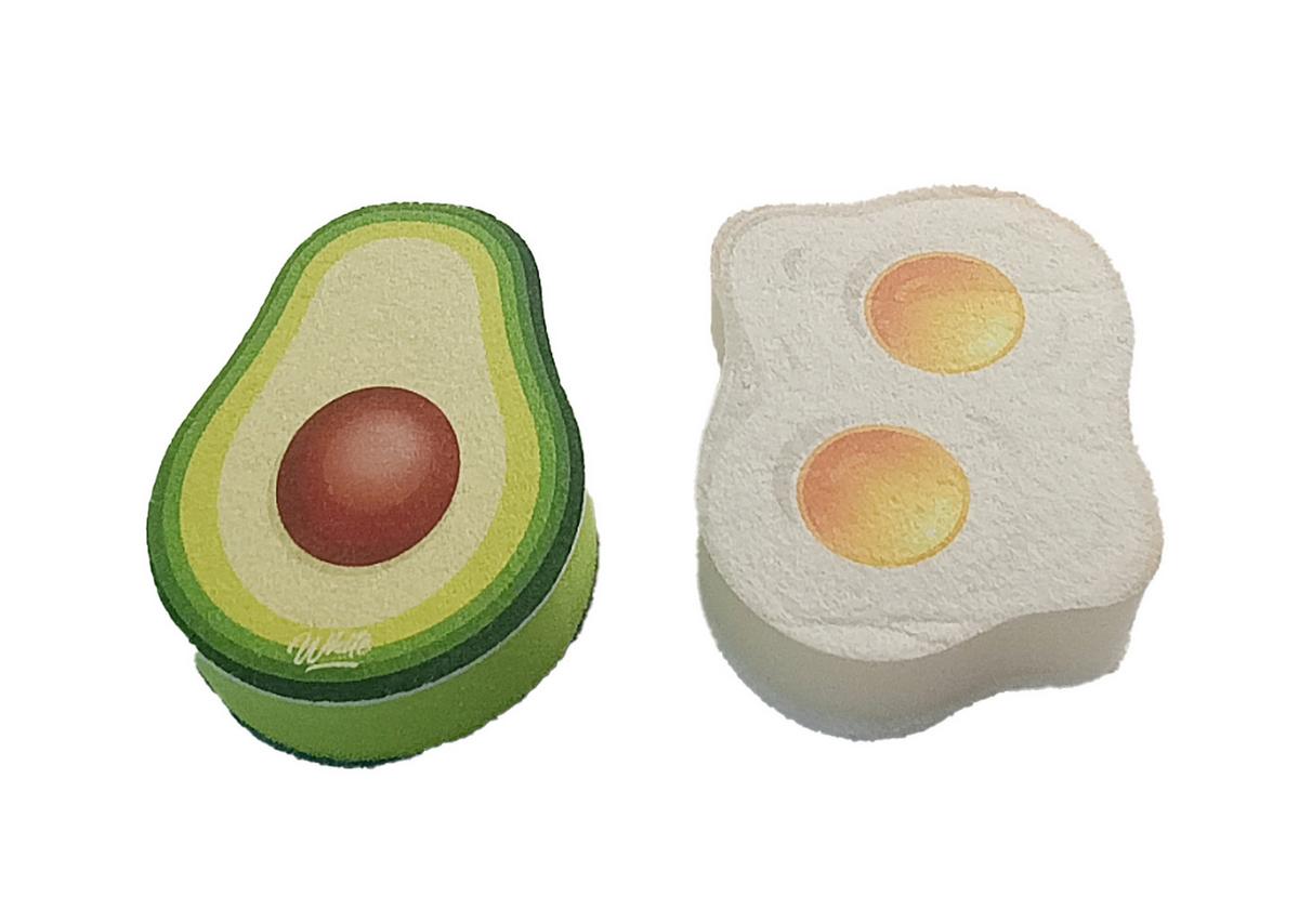 Schwamm Viktor - Gelb/Braun, KONVENTIONELL, Kunststoff - Ondega