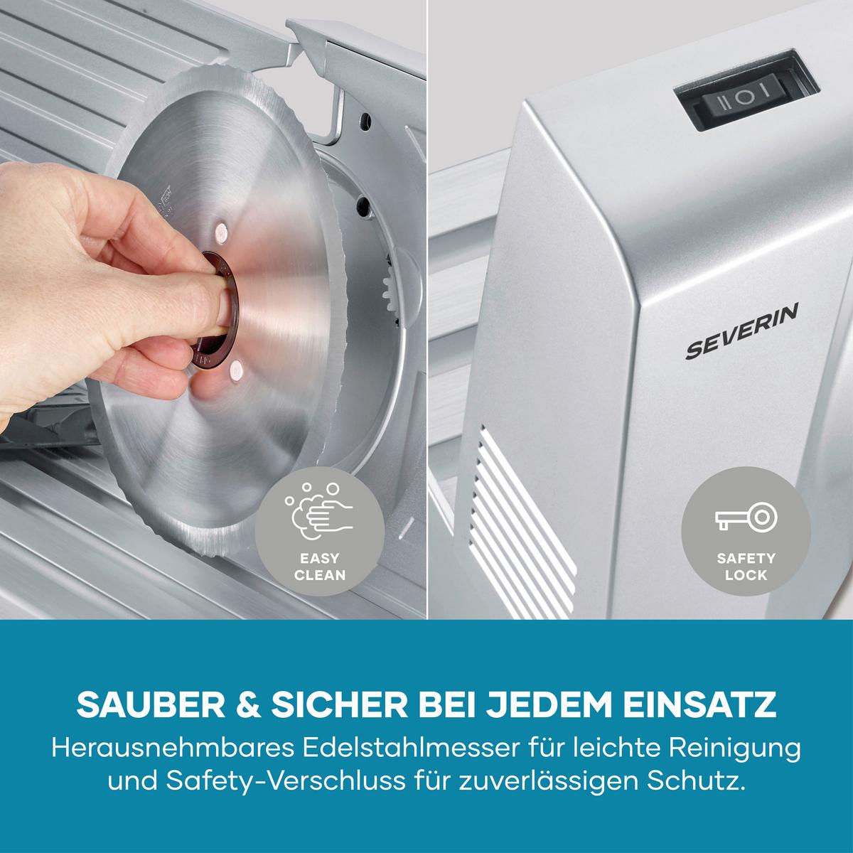 Allesschneider BxHxT: ca. 36x24,5x23,4 cm - Edelstahlfarben, Basics, Kunststoff/Metall (36/24,5/23,4cm) - Silva Schneider