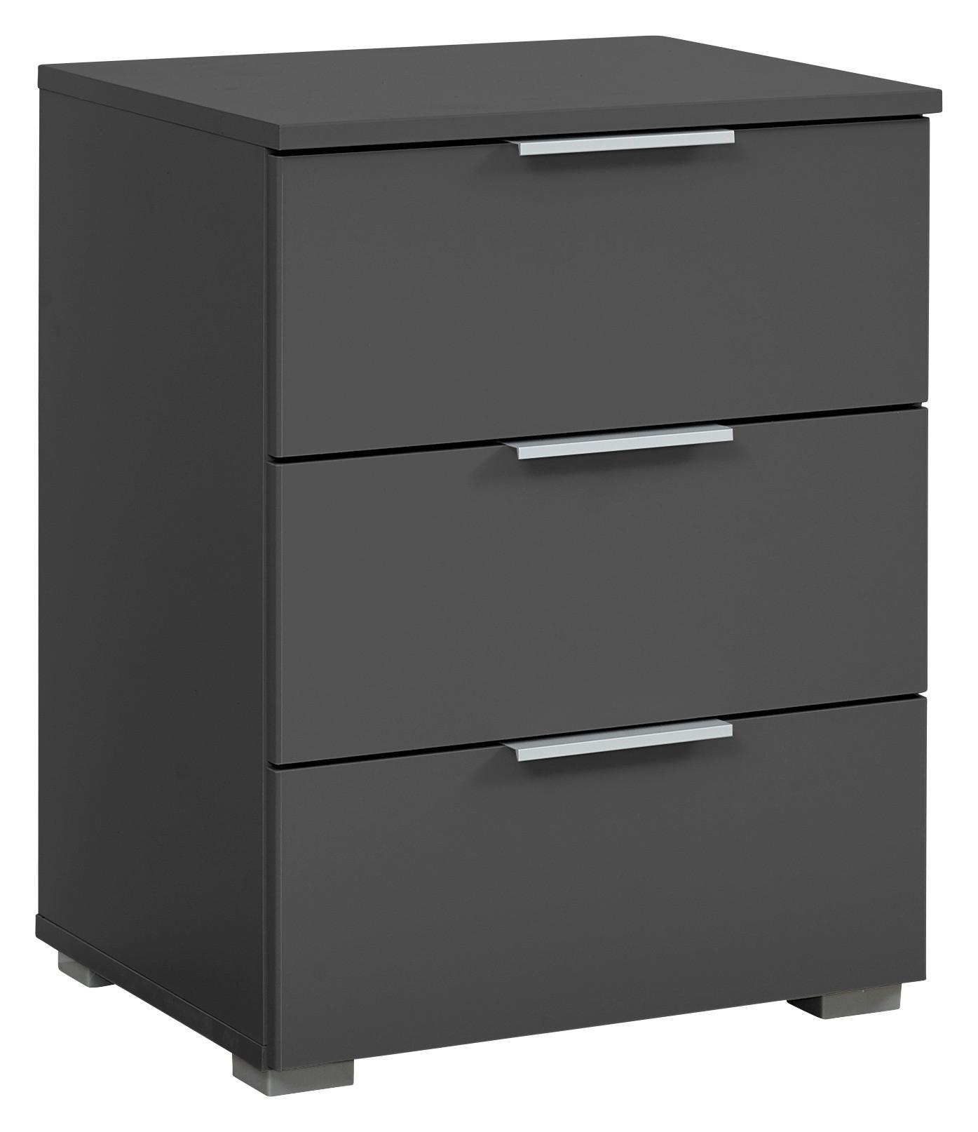Nachtkästchen Grau H: 62 Cm Alabama - Alufarben/Grau, MODERN, Holzwerkstoff (47/62/42cm) - Rauch Möbel
