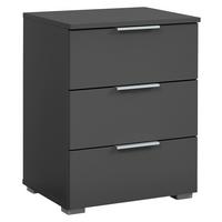 Nachtkästchen Grau H: 62 Cm Alabama - Alufarben/Grau, MODERN, Holzwerkstoff (47/62/42cm) - Rauch Möbel