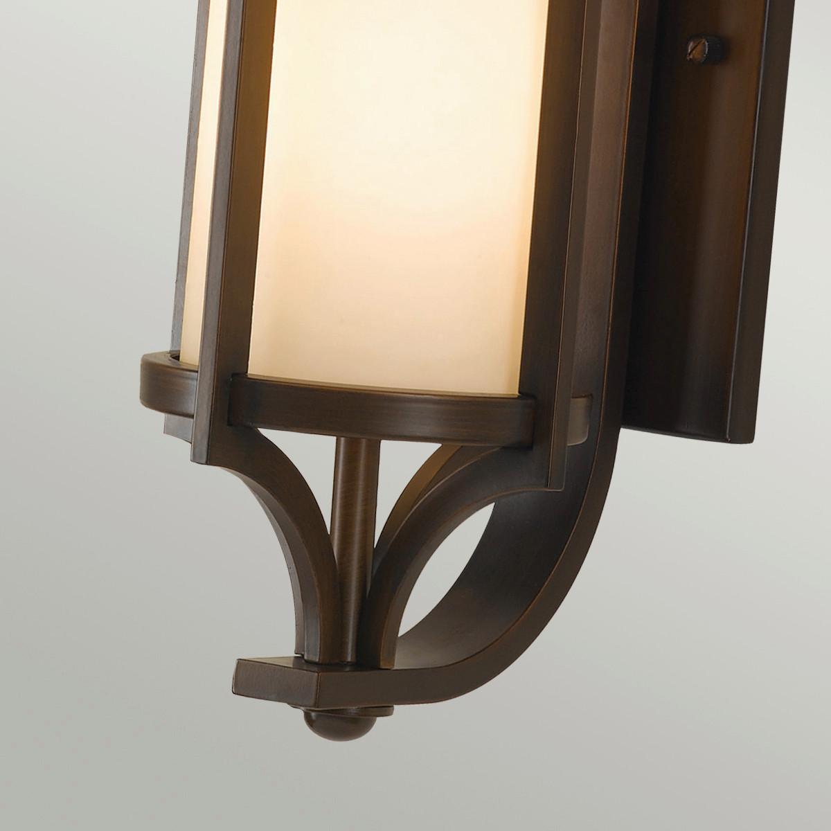 Außenwandleuchte 60w Metall Glas, Wandmontage - Bronzefarben, KONVENTIONELL, Glas/Metall (19.4/38.8/24.1cm) - Elstead Lighting