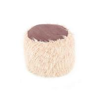 Pouf Beige Dxh: 45x38 Cm - Beige, Basics, Kunststoff (45/38/45cm) - Kayoom