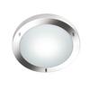 Deckenleuchte Ip44 Ø 31,5 cm 1-Flammig Rund Opalglas Matt - Weiß/Nickelfarben, Basics, Glas/Metall (31,5/8,0cm) - Trio Leuchten