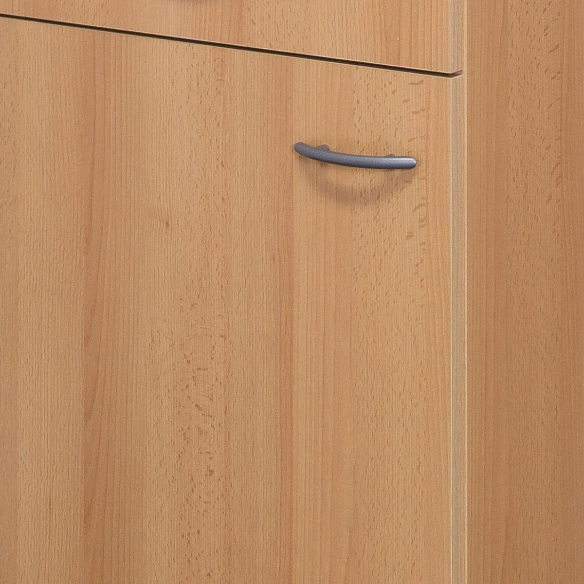 Küchenunterschrank Nano 50 Cm Buche Dekor M. Lade - Beige/Buchefarben, MODERN, Holzwerkstoff (50/85/57cm) - FlexWell