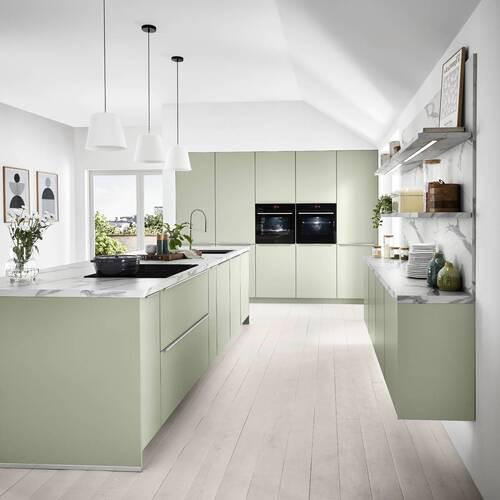 Einbauküche Sydney Frei Planb. Planbar Modern, Grifflos - MODERN, Holzwerkstoff - Vertico