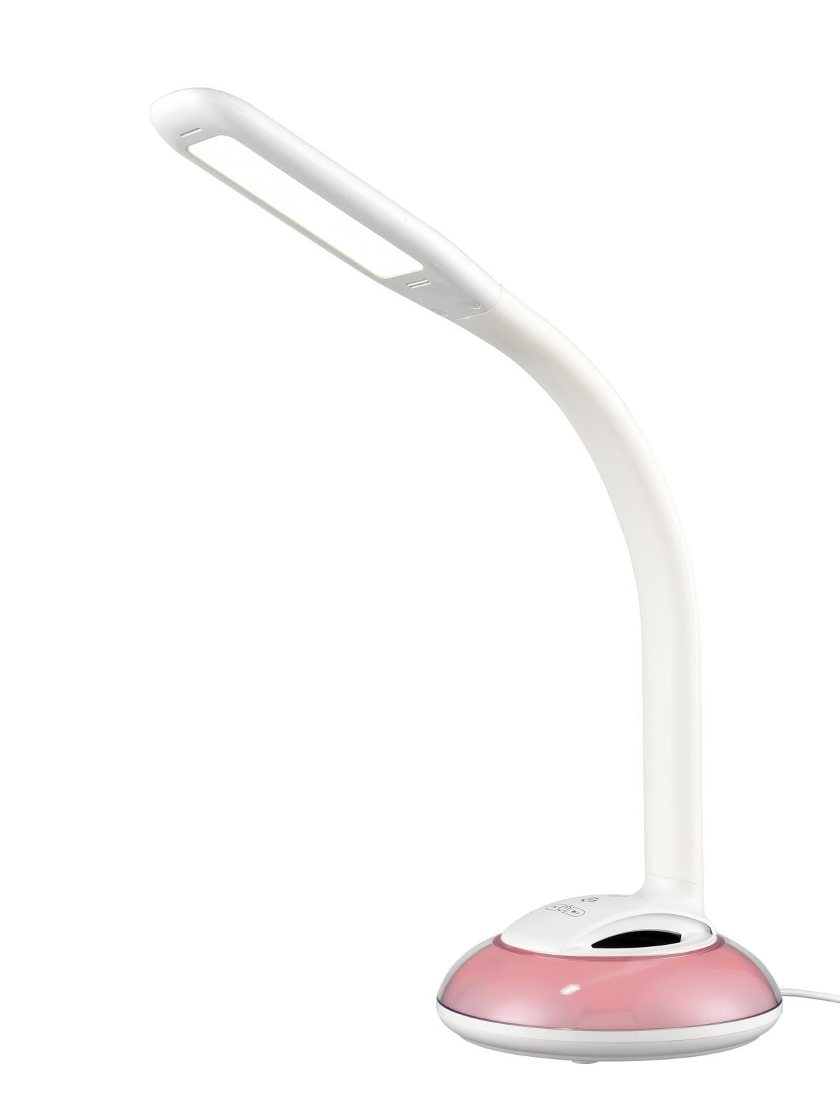 Lampa LED na psací stůl Spert, V: 58cm, 5 Watt - bílá, Romantický / Rustikální, plast (16,5/58cm) - Premium Living