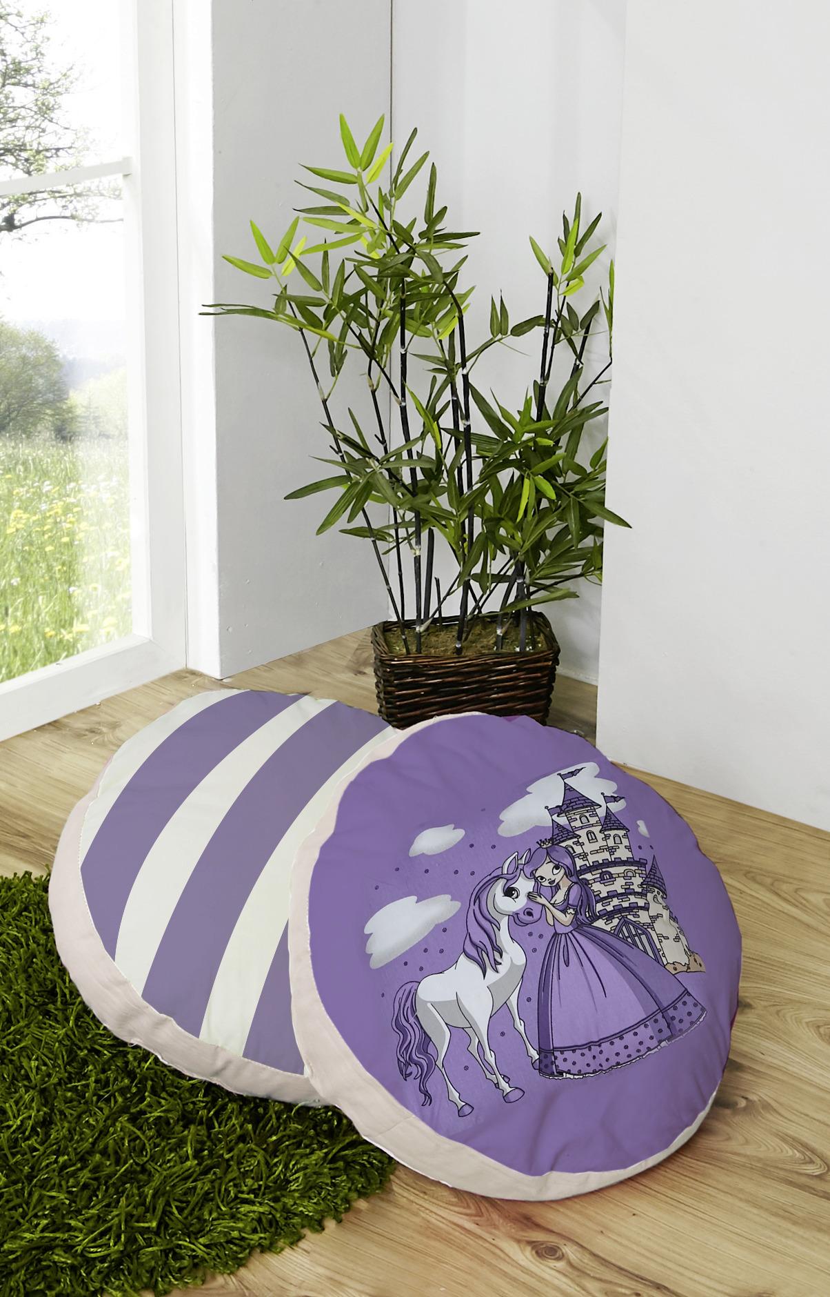 Zierkissen 40x40 cm Baumwolle Flieder - Flieder, KONVENTIONELL, Textil (40/40cm) - MID.YOU