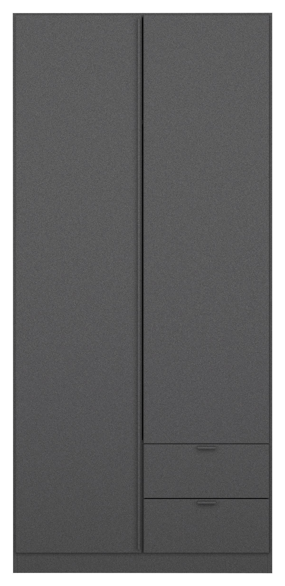 DREHTÜRENSCHRANK Style-Up Grau B: 91cm - Grau, MODERN, Holzwerkstoff (91/197/54cm) - Rauch Möbel