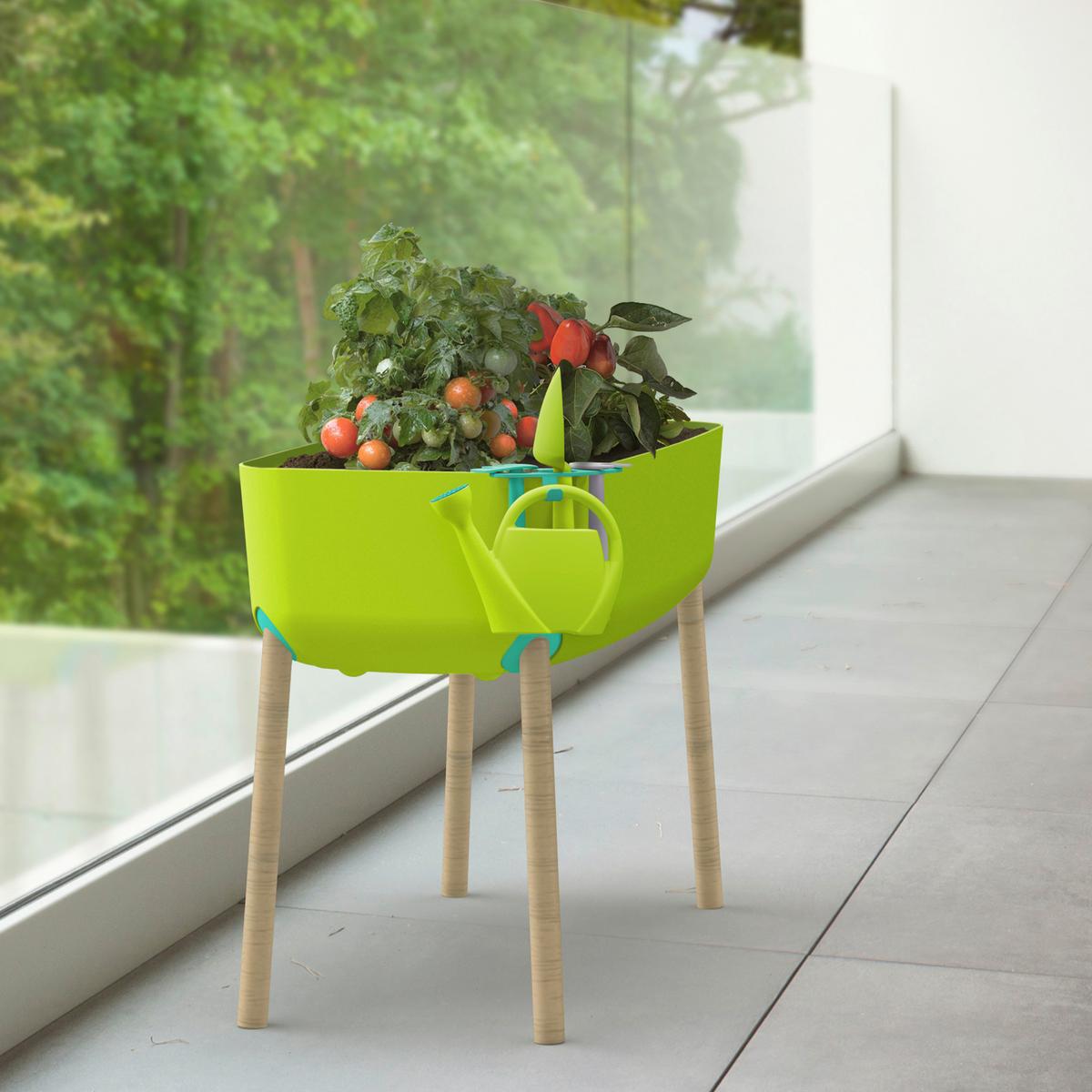 Hochbeet 4110934159 - Grün, KONVENTIONELL, Kunststoff (38/56/76cm) - Ambia Garden