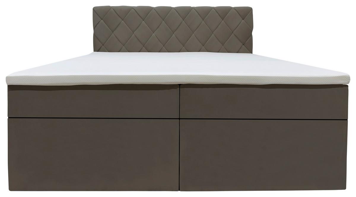 Boxbett Capri Graphitfarben, Lf: 180x200 cm - Graphitfarben, MODERN, Textil (180/200cm) - Livetastic