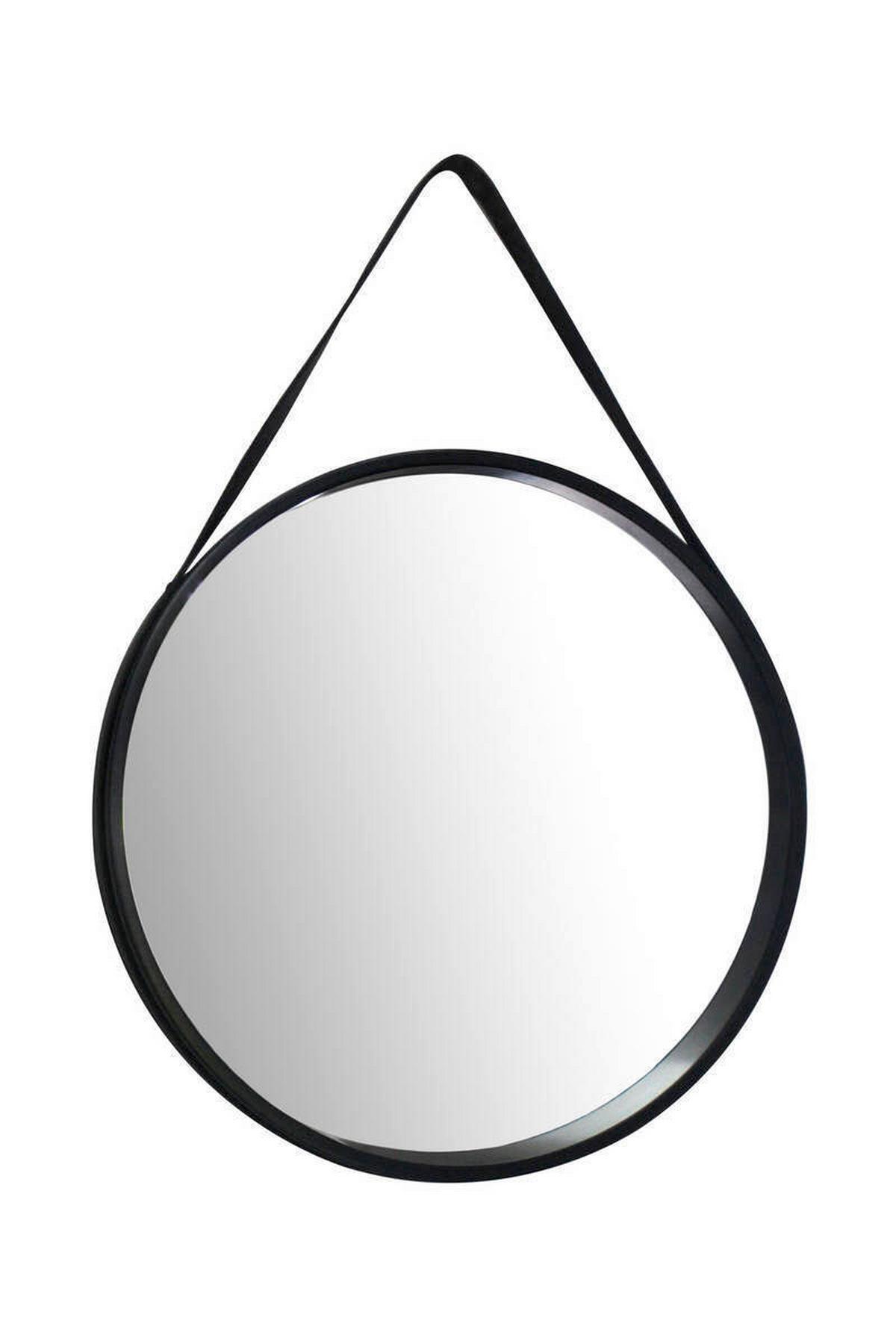 NÁSTENNÉ ZRKADLO ULTIMA - čierna, Basics, kompozitné drevo/plast (49,5/49,5/3,5-7,5cm)