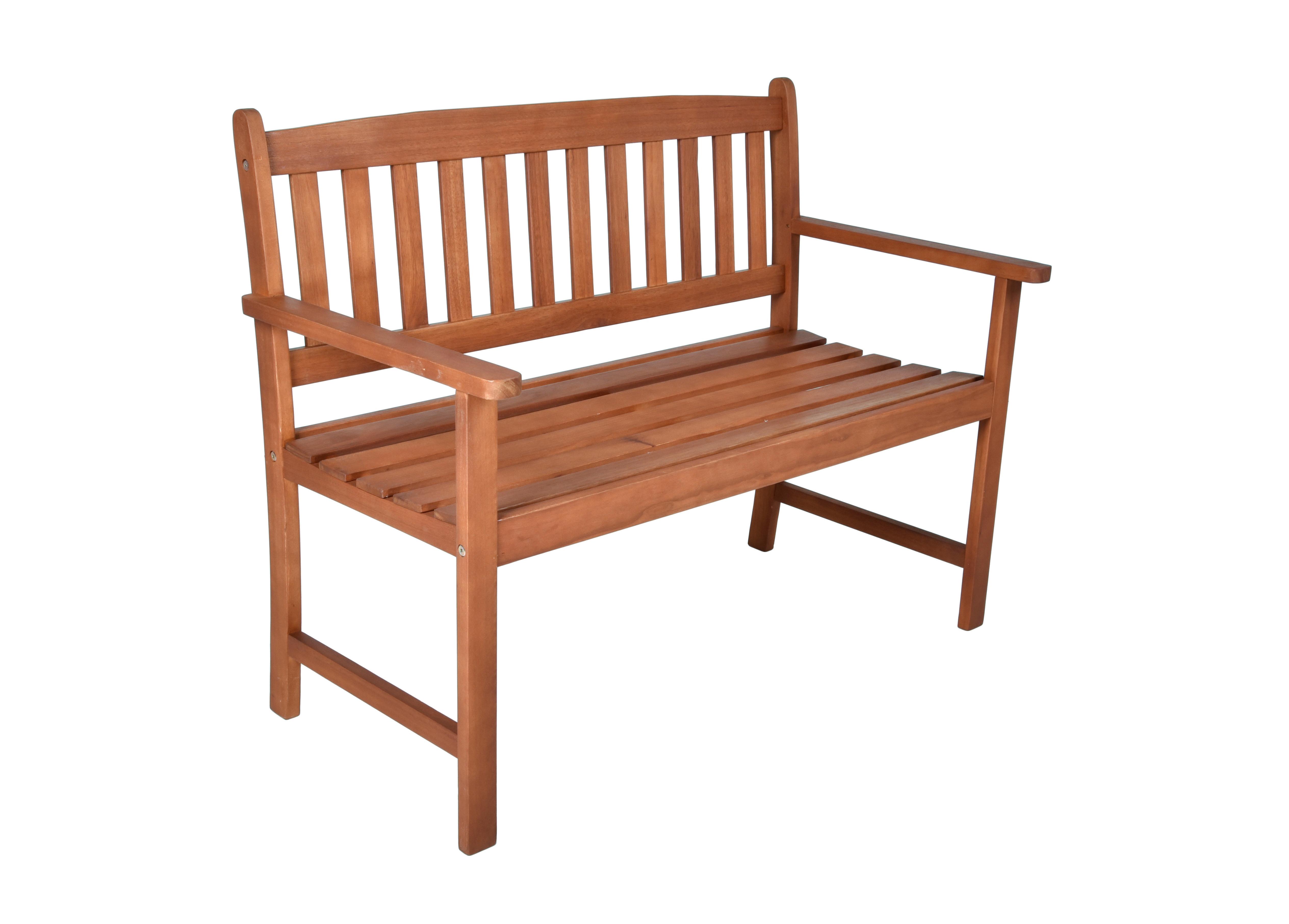 Gartenbank Promotion - Braun, Basics, Holz (110/86/56cm) - Gardenson