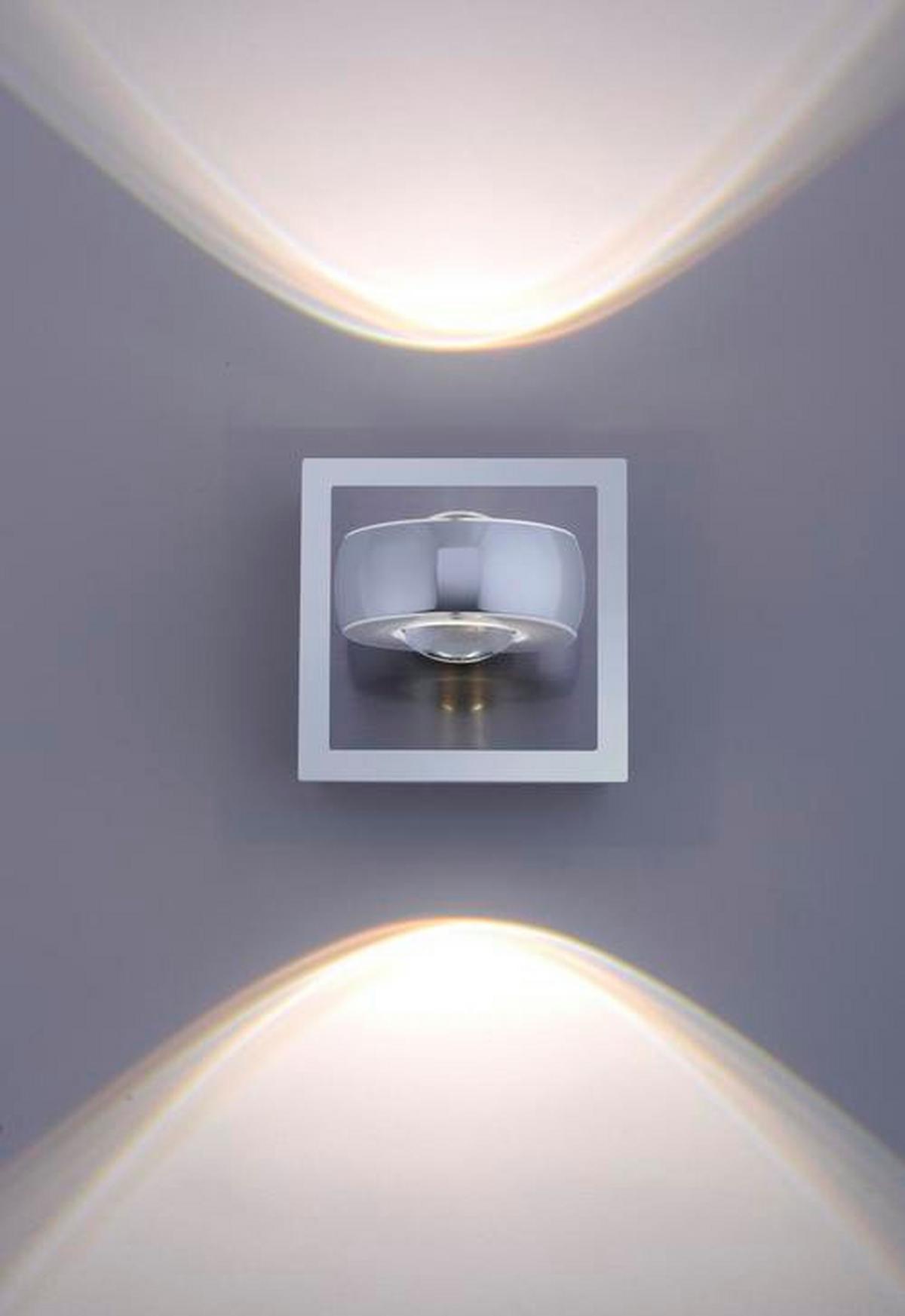 Led-wandleuchte 12471-55 Lolasmart-Opti - Silberfarben, Design, Kunststoff/Metall (12/12/14cm)