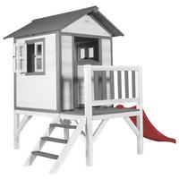 Spielhaus C050.002.20 - Rot/Weiß, KONVENTIONELL, Holz/Kunststoff (240/189/167cm) - Ambia Garden