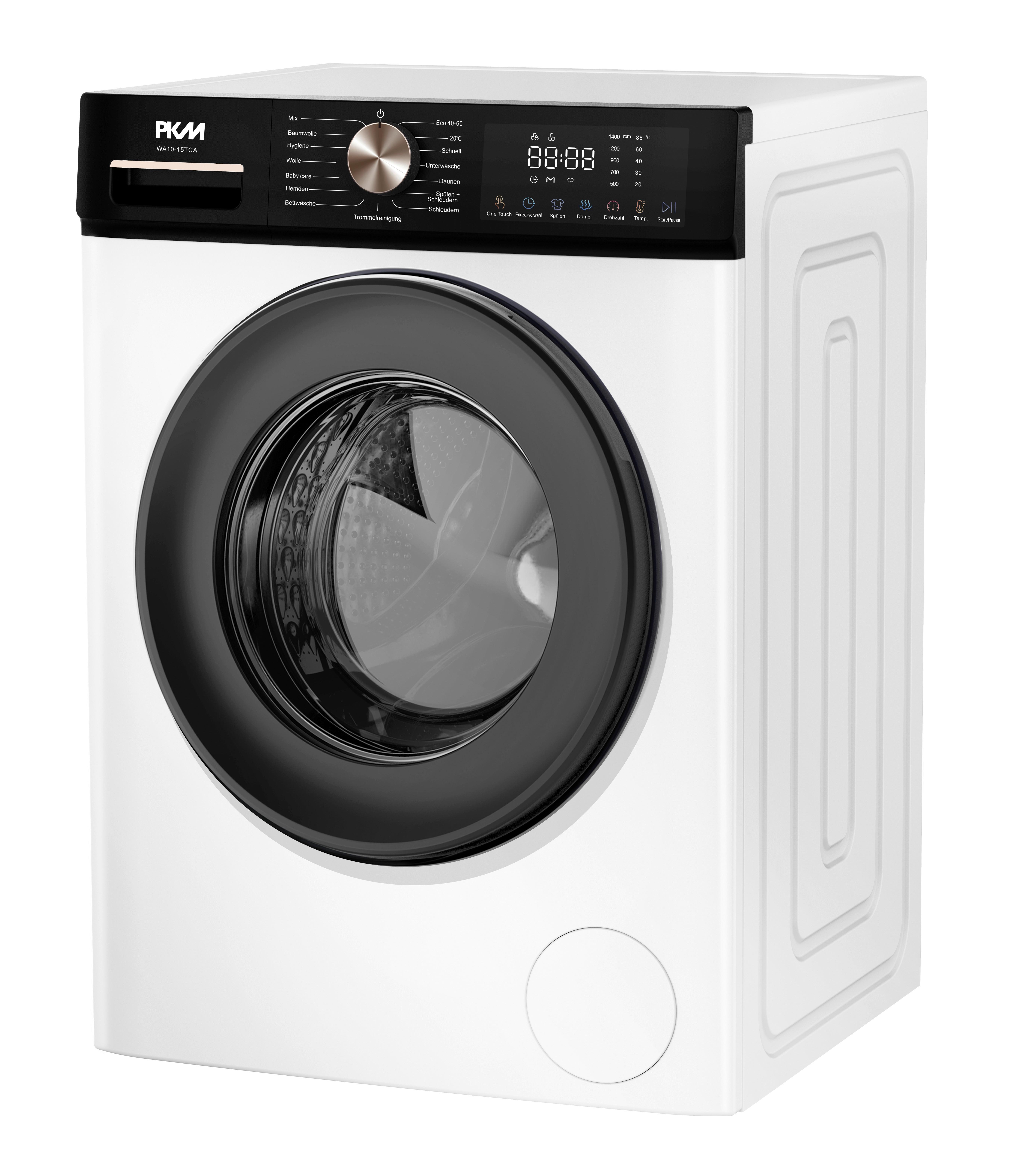 Waschmaschine Wa10-15tca - Weiß, Basics, Metall (60/84,7/57,7cm) - PKM