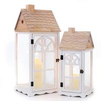 Lámpás Adreon - natúr/fehér, Konventionell, fém (28/69/28cm) - Luca Bessoni