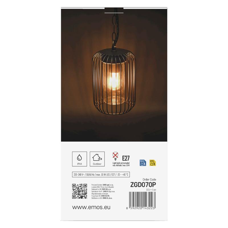 VONKAJŠIE LED SVIETIDLO SALVIA - čierna, Modern, kov/plast