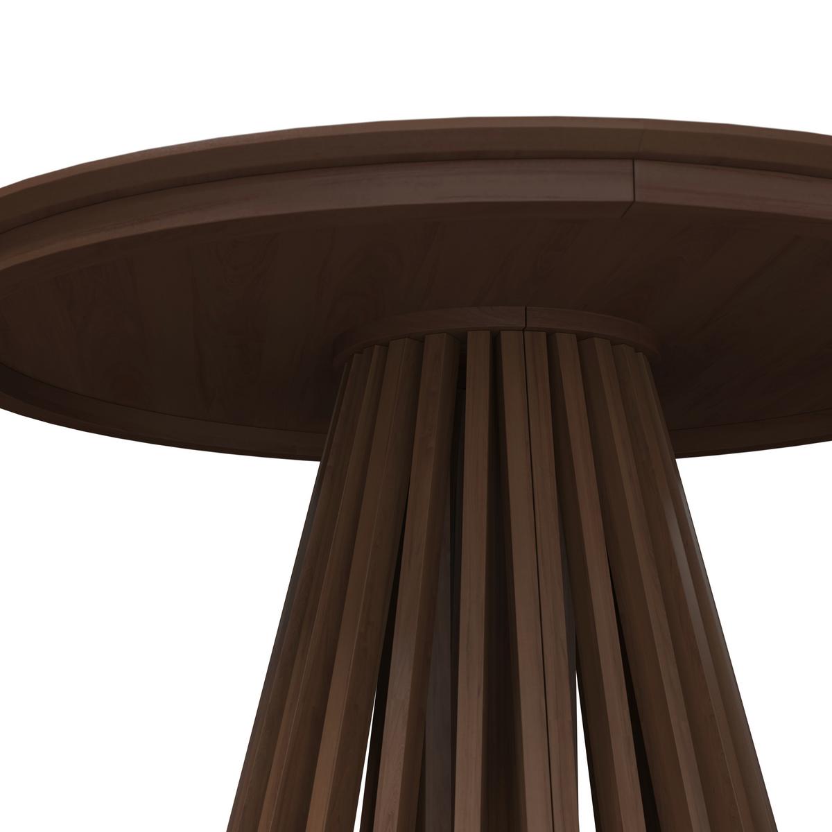 Výsuvný stôl ENNIO 120 - barvy vlašských ořechů, Moderní, kov/dřevo (120-160/75/120cm) - Bessagi Home