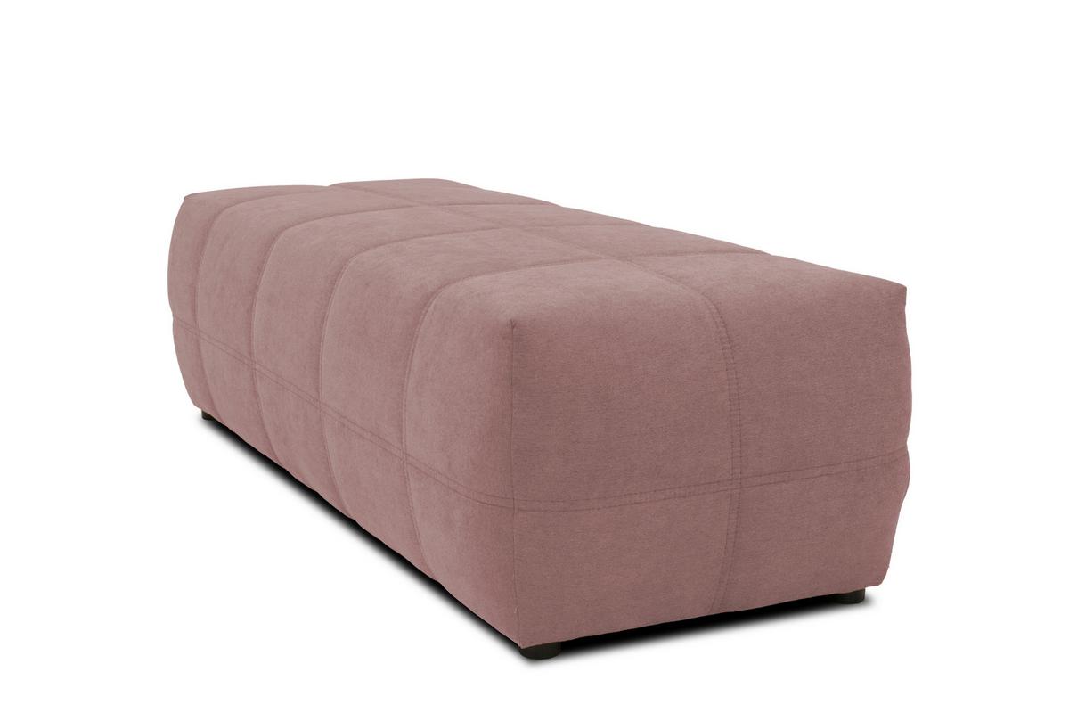 Hocker Looks Rosa B: 150 cm - Schwarz/Rosa, Design, Textil (150/60/40cm) - MID.YOU