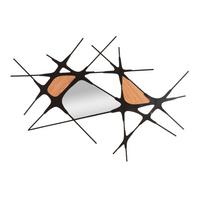 Wanddeko Absy Naturfarben, Schwarz B: 114 cm - Schwarz/Naturfarben, Basics, Holzwerkstoff/Metall (114/80/2cm)