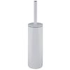 Wc-bürstengarnitur Akira Stehend Metall - Weiß, Basics, Metall (9,5/40cm)