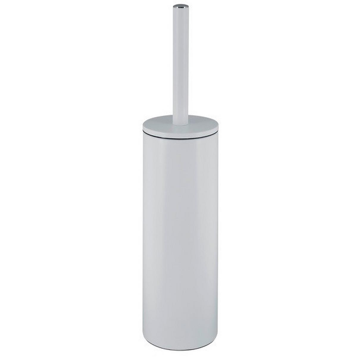 Wc-bürstengarnitur Akira Stehend Metall - Weiß, Basics, Metall (9,5/40cm)