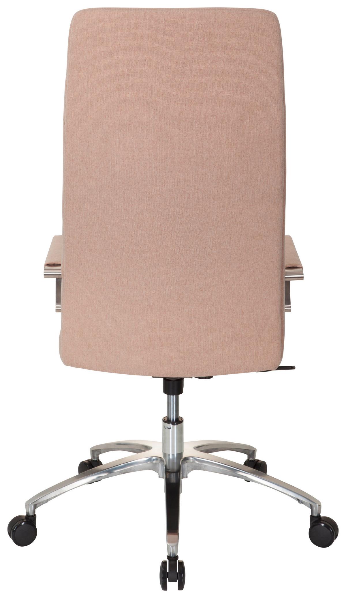 Drehstuhl Saranto Plus I Armstützen Beige Bis 110kg - Beige/Alufarben, MODERN, Kunststoff/Textil (56/131/67cm) - MID.YOU