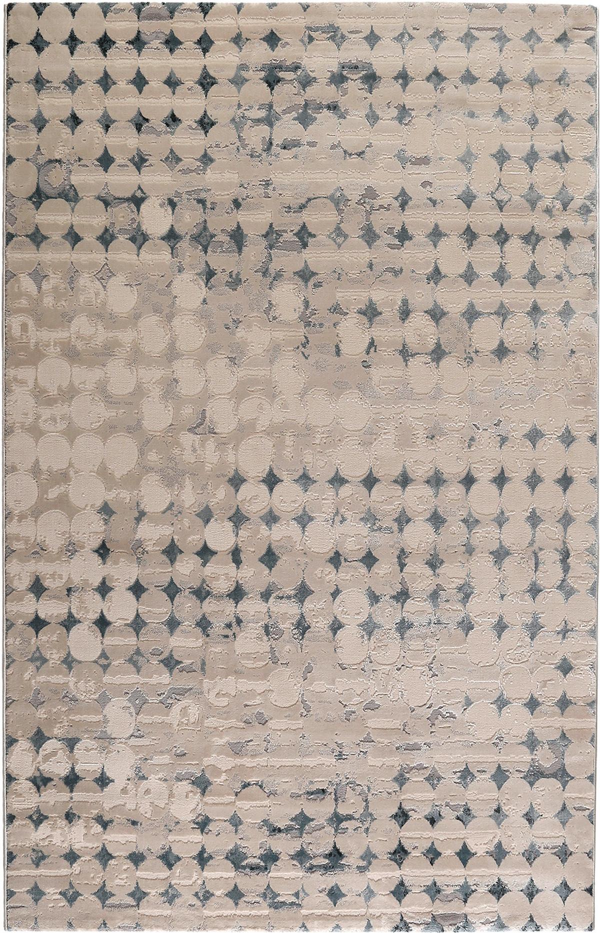 Webteppich Velvet Spots Taupe/Petrol/Beige 80x150 cm - Taupe/Beige, Design, Textil (80/150cm) - Esprit