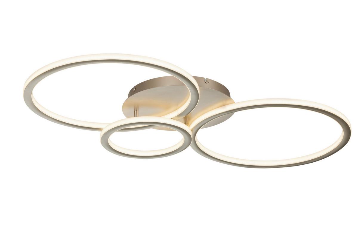 Led-deckenleuchte Cassian - Champagner, Basics, Kunststoff/Metall (95/50/7,5cm) - Luca Bessoni