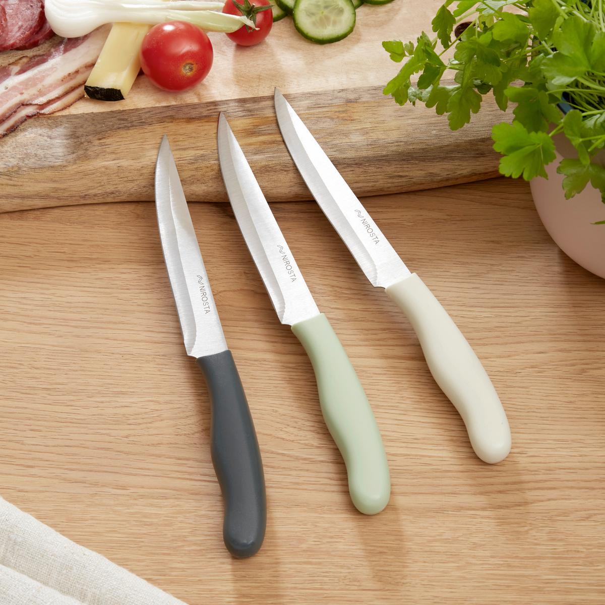 Universalmesser Clemens Edelstahl Klinge ca. 13 cm - Silberfarben, KONVENTIONELL, Metall (23cm) - Luca Bessoni