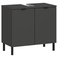 Waschbeckenunterschrank Gw-Arcena - Schwarz/Graphitfarben, MODERN, Holzwerkstoff (60/56/34cm) - Germania