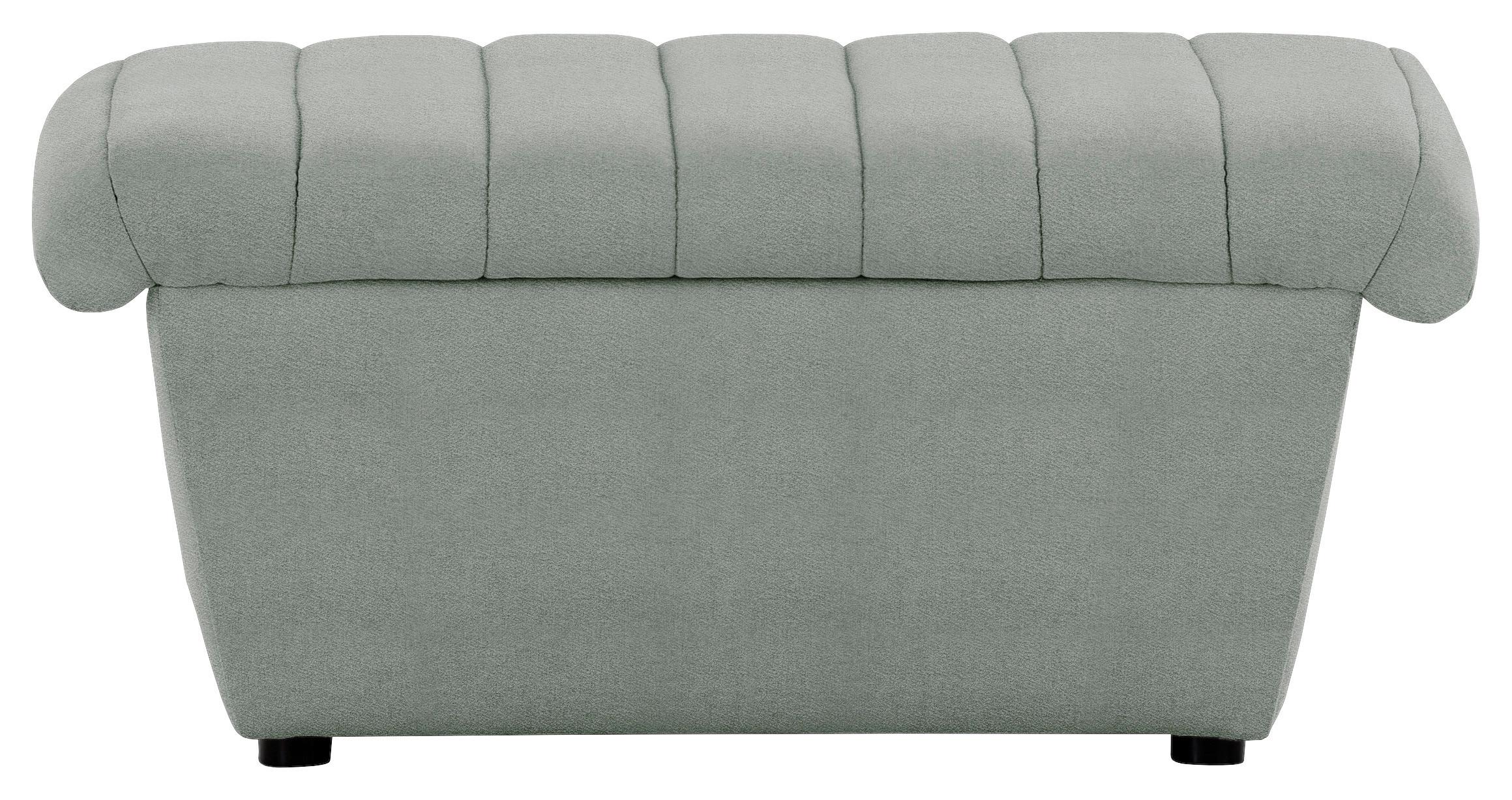 Hocker Looks Viii - Schwarz/Mintgrün, Design, Textil (90/43/105cm) - LOOKS by W.Joop