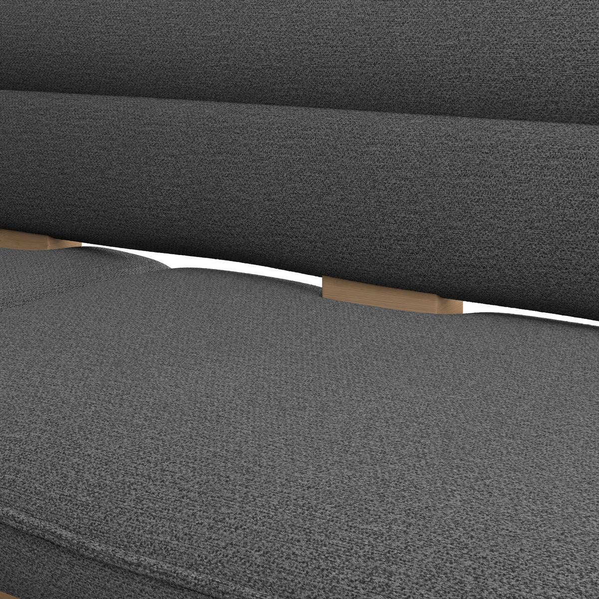 Eckbank Beluna Ii Webstoff Anthrazit, B: 170cm - Eichefarben/Anthrazit, KONVENTIONELL, Holz/Textil (170/232cm) - James Wood